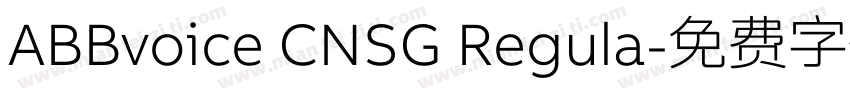 ABBvoice CNSG Regula字体转换